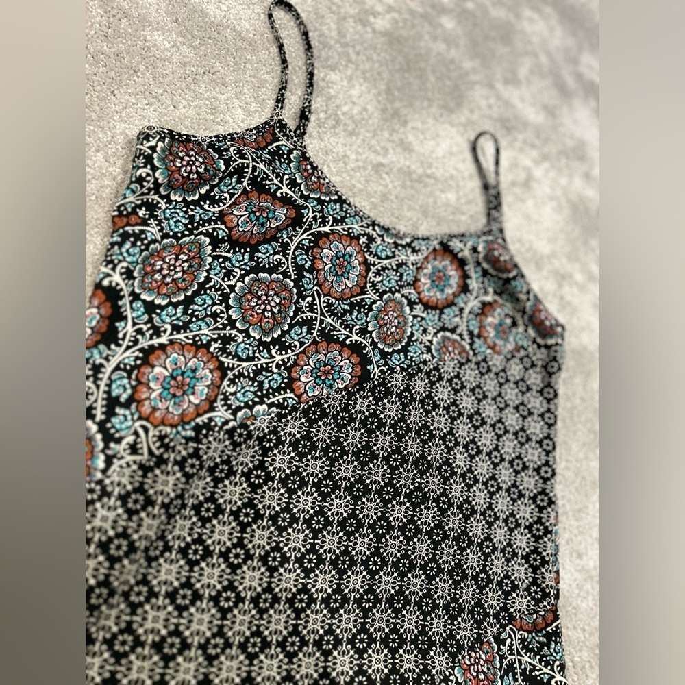 Xhilaration Multi-Print Swim Cover Up Cami Dress Like New Women’s Size Small - Picture 2 of 6